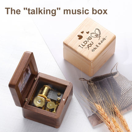 Frame Style Music Box Wooden Music Box Novelty Valentine Day Gift,Style:, Walnut Gold-Plated Movement, Maple Gold-Plated Movement, Rosewood Gold-Plated Movement, Maple Red-Bronze Movement, Walnut Red-Bronze Movement, Rosewood  Red-Bronze Movement