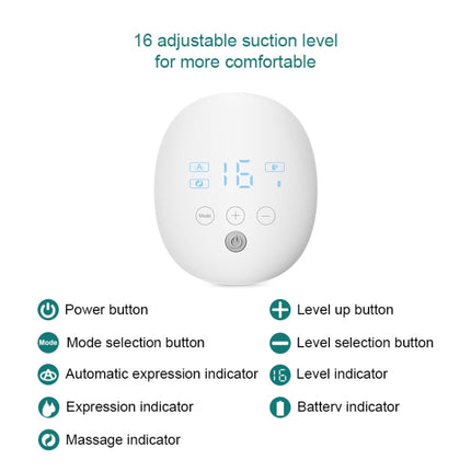 Wearable Automatic Breast Pump Massage Hands-free Invisible Wireless Large Suction Breast Pump