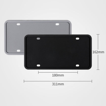 2 Sets Waterproof Rustproof Non-damaging Car Paint Silicone License Plate Frame, US Black, US Gray, US Red, US Blue, Black, Gray, Red, Blue