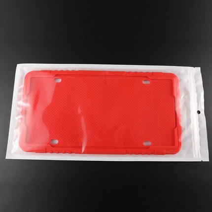 2 Sets Waterproof Rustproof Non-damaging Car Paint Silicone License Plate Frame, US Black, US Gray, US Red, US Blue, Black, Gray, Red, Blue