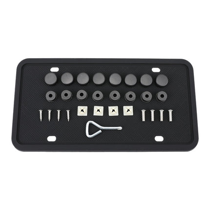 2 Sets Waterproof Rustproof Non-damaging Car Paint Silicone License Plate Frame, US Black, US Gray, US Red, US Blue, Black, Gray, Red, Blue