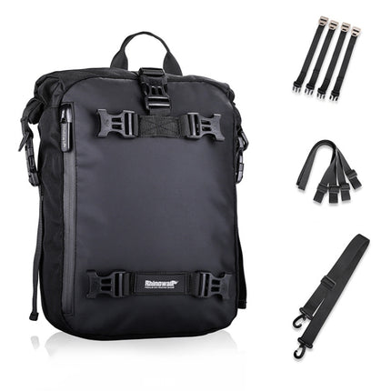 Rhinowalk Multi-Function Motorcycle Rear Seat Bag Combination Rear Shelf Pannier, Black 10L, Yellow 10L, Black 20L, Yellow 20L, Black 30L, Yellow 30L