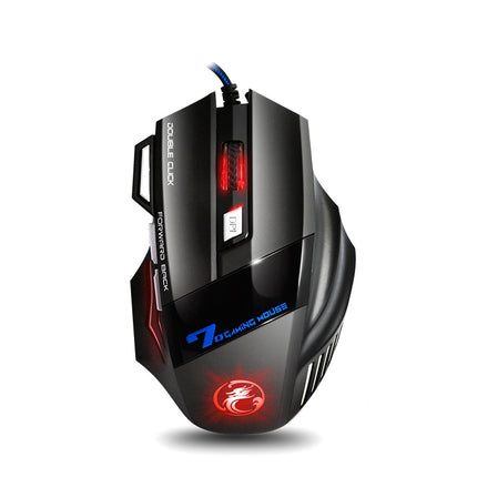 IMICE X7 2400 DPI 7-Key Wired Gaming Mouse with Colorful Breathing Light, Cable Length: 1.8m, Skin Black E-commerce Version, Sunset Yellow E-commerce Version, Skin Black Color Box Version, Sunset Yellow Color Box Version