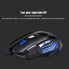 IMICE X7 2400 DPI 7-Key Wired Gaming Mouse with Colorful Breathing Light, Cable Length: 1.8m, Skin Black E-commerce Version, Sunset Yellow E-commerce Version, Skin Black Color Box Version, Sunset Yellow Color Box Version