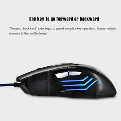 IMICE X7 2400 DPI 7-Key Wired Gaming Mouse with Colorful Breathing Light, Cable Length: 1.8m, Skin Black E-commerce Version, Sunset Yellow E-commerce Version, Skin Black Color Box Version, Sunset Yellow Color Box Version