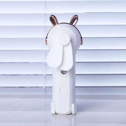 Handheld Hydrating Device Chargeable Fan Mini USB Charging Spray Humidification Small Fan, M9 White Rabbit, M9 Pink Rabbit, M9 Blue Rabbit, M10 White Kitten, M10 Pink Kitten, M10 Blue Kitten, M11 White Deer, M11 Pink Deer, M11 Blue Deer
