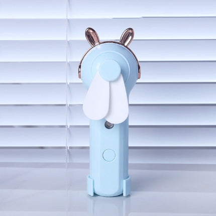 Handheld Hydrating Device Chargeable Fan Mini USB Charging Spray Humidification Small Fan, M9 White Rabbit, M9 Pink Rabbit, M9 Blue Rabbit, M10 White Kitten, M10 Pink Kitten, M10 Blue Kitten, M11 White Deer, M11 Pink Deer, M11 Blue Deer
