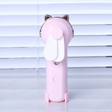 Handheld Hydrating Device Chargeable Fan Mini USB Charging Spray Humidification Small Fan, M9 White Rabbit, M9 Pink Rabbit, M9 Blue Rabbit, M10 White Kitten, M10 Pink Kitten, M10 Blue Kitten, M11 White Deer, M11 Pink Deer, M11 Blue Deer