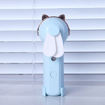 Handheld Hydrating Device Chargeable Fan Mini USB Charging Spray Humidification Small Fan, M9 White Rabbit, M9 Pink Rabbit, M9 Blue Rabbit, M10 White Kitten, M10 Pink Kitten, M10 Blue Kitten, M11 White Deer, M11 Pink Deer, M11 Blue Deer
