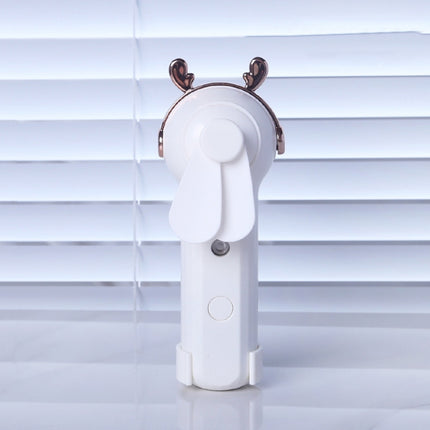 Handheld Hydrating Device Chargeable Fan Mini USB Charging Spray Humidification Small Fan, M9 White Rabbit, M9 Pink Rabbit, M9 Blue Rabbit, M10 White Kitten, M10 Pink Kitten, M10 Blue Kitten, M11 White Deer, M11 Pink Deer, M11 Blue Deer