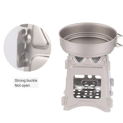 Stainless Steel Picnic Stove Wilderness Survival Foldable Stove, Foldable Stove