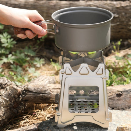 Stainless Steel Picnic Stove Wilderness Survival Foldable Stove, Foldable Stove