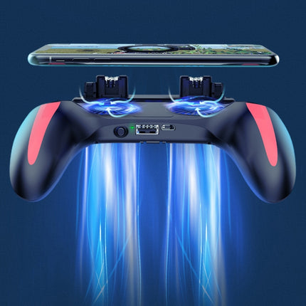 H10 4 in 1 Dual Fan Cooling Gamepad Game  Auxiliary Button Grip with Stand & Power Bank Function