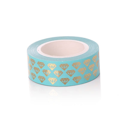 8 Rolls / Set Simple Basic Material Stamping Paper Tape Hand Ledger Decoration Sticker