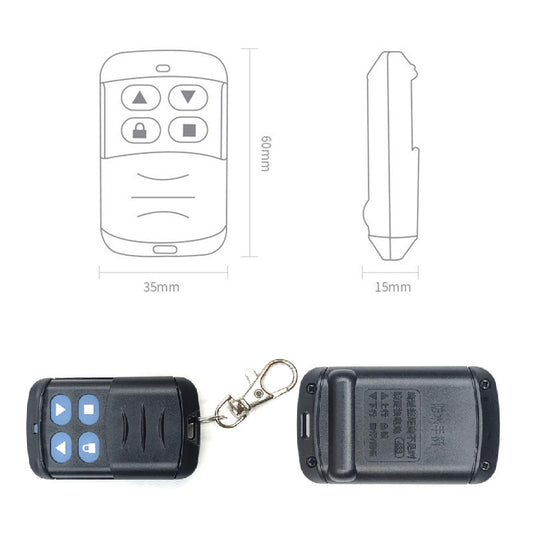 2 PCS Electric Roller Shutter Waterproof Copy Universal Remote Controller Garage Door Remote Control Key, Ordinary