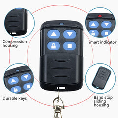 2 PCS Electric Roller Shutter Waterproof Copy Universal Remote Controller Garage Door Remote Control Key, Ordinary