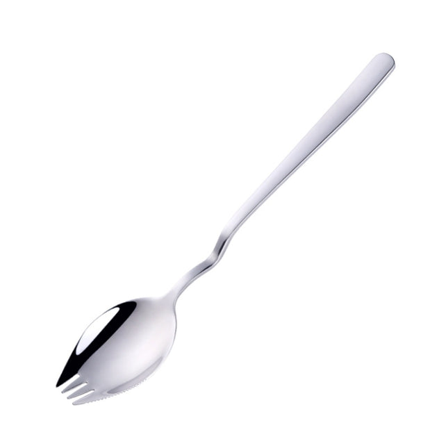 Stainless Steel Instant Noodle Fork Multi-Purpose V-Shaped Knife Fork Spoon Integrated Tableware, Color: Silver, Fork Spoon (Silver), Fork Spoon (Gold), Fork Spoon (Rose Gold), Fork Spoon (Black), Fork Spoon (Blue), Fork Spoon (Purple)�����������������...