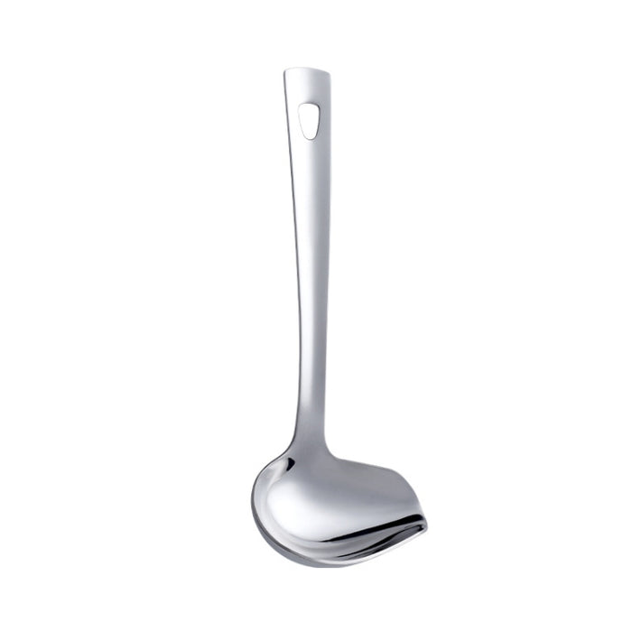 304 Stainless Steel Oil Spoon Thickened Soup Spoon Pouring Sauce Spoon, Soup Spoon (Silver), Soup Spoon (Magic Colorful), Soup Spoon (Golden), Soup Spoon (Rose Gold), Soup Spoon (Magic Red)