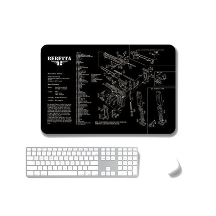 2 PCS Heat Transfer Non-Slip Single-Sided Office Gaming Mouse Pad, 2mm, 3mm