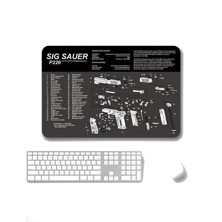2 PCS Heat Transfer Non-Slip Single-Sided Office Gaming Mouse Pad, 2mm, 3mm
