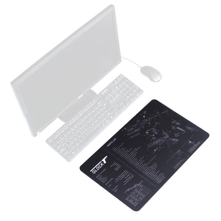 2 PCS Heat Transfer Non-Slip Single-Sided Office Gaming Mouse Pad, 2mm, 3mm