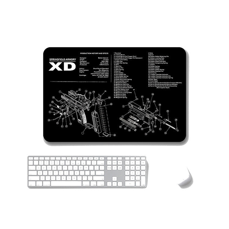 2 PCS Heat Transfer Non-Slip Single-Sided Office Gaming Mouse Pad, 2mm, 3mm
