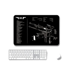 2 PCS Heat Transfer Non-Slip Single-Sided Office Gaming Mouse Pad, 4mm, 5mm