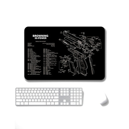 2 PCS Heat Transfer Non-Slip Single-Sided Office Gaming Mouse Pad, 4mm, 5mm