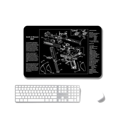 2 PCS Heat Transfer Non-Slip Single-Sided Office Gaming Mouse Pad, 4mm, 5mm