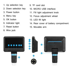 5 Inch Electron Microscope 1080P HD USB Repair Inspection Magnifying Glass