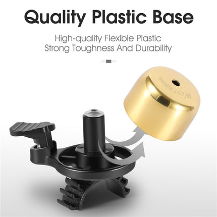 WEST BIKING YP0706048 Bicycle Copper Bell Mountain Bike Mini  Bell, West Biking Bicycle Bell(Black), West Biking Bicycle Bell(Golden)