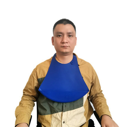 Yanxiang Elderly Eat Silicone Waterproof Bib Adult Widened Disposable Saliva Pocket, Silicone Waterproof Bib