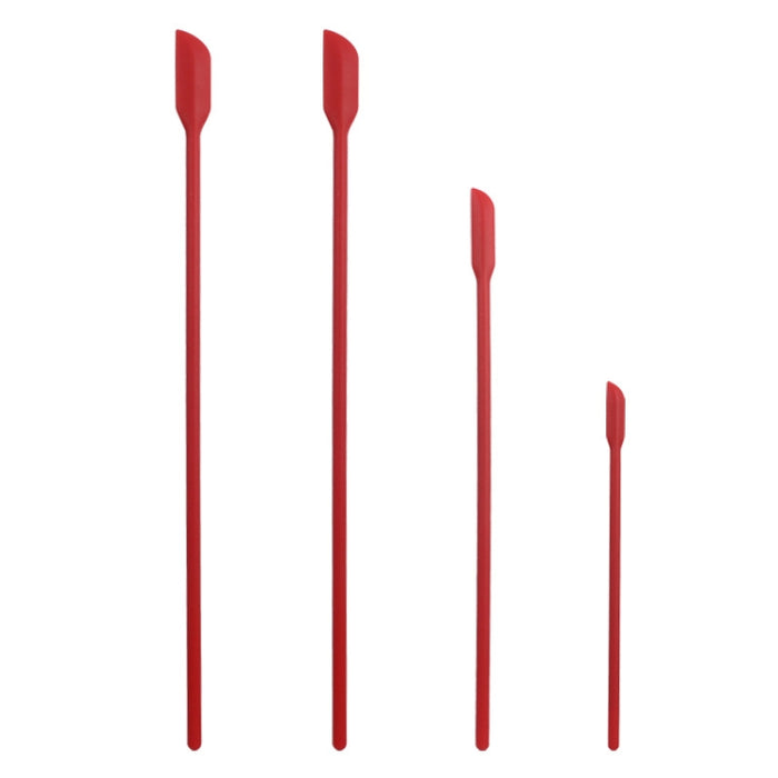 4 in 1 Silicone Mini-Pointed Scraper Lengthening Cosmetic Bottle Scraper Jam Spatula Set, 4 in 1 Red, 4 in 1 Black, 4 in 1 Colorful, 4 in 1 Purple, 4 in 1 Green