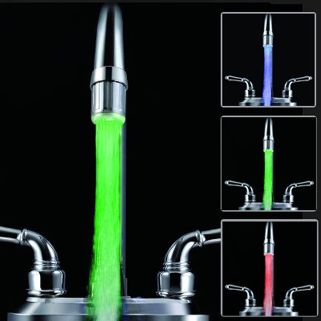 LED Faucet Color Changing Luminous Faucet, Specification: Temperature Control Three Colors