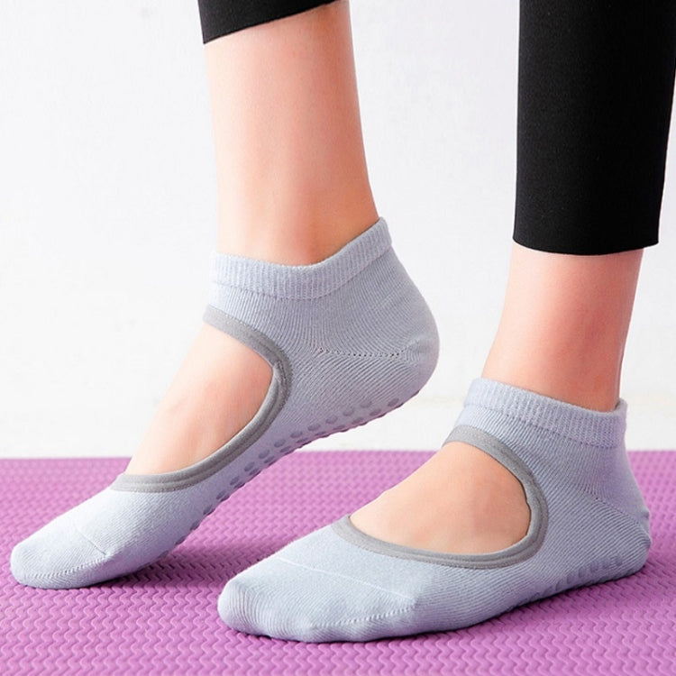 Backless Non-Slip Yoga Dance Socks Gym Indoor Floor Sports Socks, 35-42