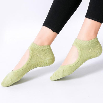 Backless Non-Slip Yoga Dance Socks Gym Indoor Floor Sports Socks, 35-42