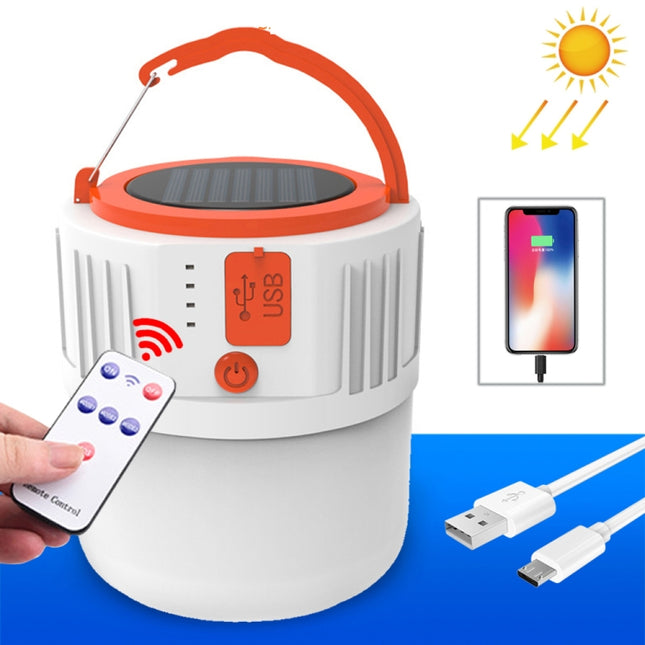 Solar LED Bulb Light Household Emergency Light Mobile Night Market Lamp, Style:, V65 8W  24 LED 2 Battery, V65 8W 24 LED 2 Battery + Power Output, V65 8W 24 LED 2 Battery + Remote Control, V66 8W 42 LED 3 Battery + Power Output                         ...