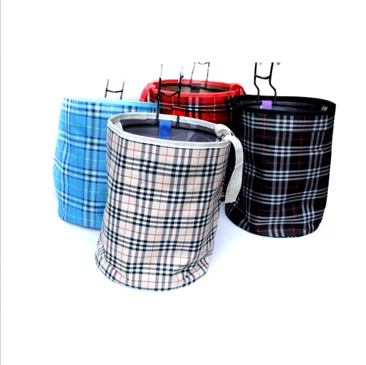 Bicycle Basket Cloth Hanging Basket Folding Bicycle Basket, Black Square, Beige Square, Blue Square, Red Square