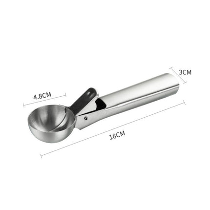 Stainless Steel Ice Cream Spoon Dessert Spoon Ice Cream Scooper, 4 PCS Stainless Steel