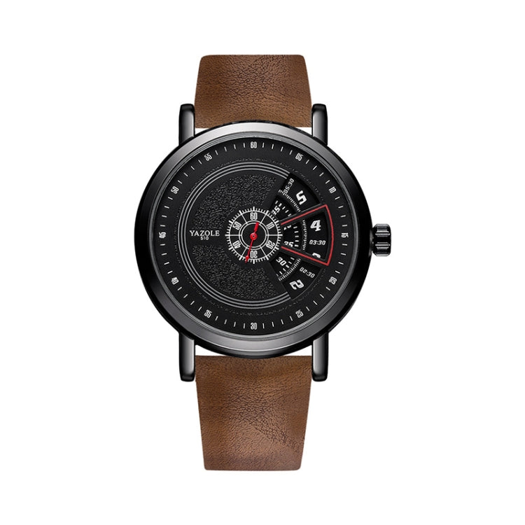 YAZOLE Turntable Men Quartz Watch, 509 Black Tray Black Belt, 509 Black Tray Brown Belt, 510 Black Tray Black Belt, 510 Black Tray Brown Belt, 511 Black Tray Black Belt, 511 Black Tray Brown Belt, 518 Black Tray Black Belt, 518 Black Tray Brown Belt���...