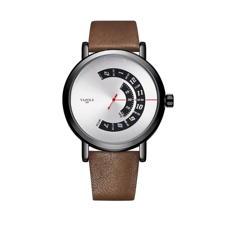YAZOLE Turntable Men Quartz Watch, 509 Black Tray Black Belt, 509 Black Tray Brown Belt, 510 Black Tray Black Belt, 510 Black Tray Brown Belt, 511 Black Tray Black Belt, 511 Black Tray Brown Belt, 518 Black Tray Black Belt, 518 Black Tray Brown Belt���...