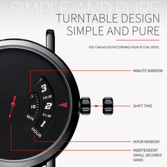 YAZOLE Turntable Men Quartz Watch, 509 Black Tray Black Belt, 509 Black Tray Brown Belt, 510 Black Tray Black Belt, 510 Black Tray Brown Belt, 511 Black Tray Black Belt, 511 Black Tray Brown Belt, 518 Black Tray Black Belt, 518 Black Tray Brown Belt���...