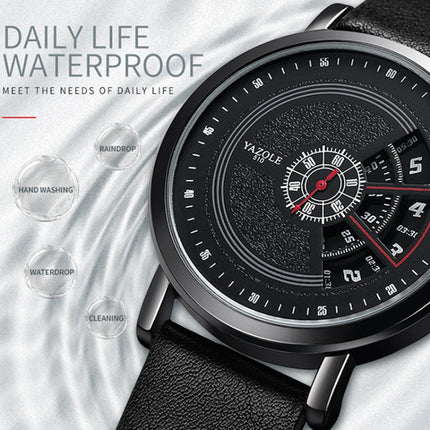 YAZOLE Turntable Men Quartz Watch, 509 Black Tray Black Belt, 509 Black Tray Brown Belt, 510 Black Tray Black Belt, 510 Black Tray Brown Belt, 511 Black Tray Black Belt, 511 Black Tray Brown Belt, 518 Black Tray Black Belt, 518 Black Tray Brown Belt   ...