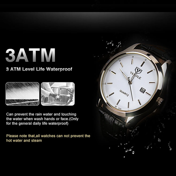 YAZOLE 308 Luminous Quartz Watch Men Watch, White Tray Brown Belt, White Tray Black Belt, Black Tray Black Belt, Black Tray Brown Belt, White Tray Silver Steel Strip, Black Tray Silver Steel Strip, Black Shell Black Tray Black Belt���������������������...