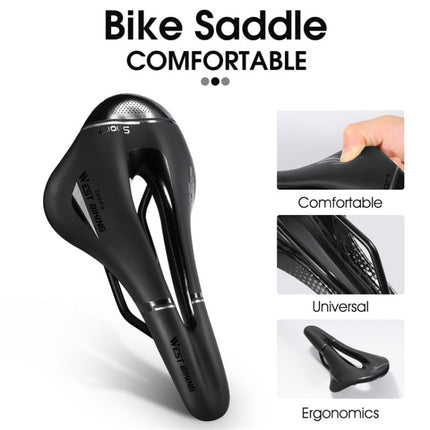 WEST BIKING YP0801117 Bike Cushion Riding Comfort Road Car Mountain Bike Seat Cushion Accessories, Free Size, YP0801117