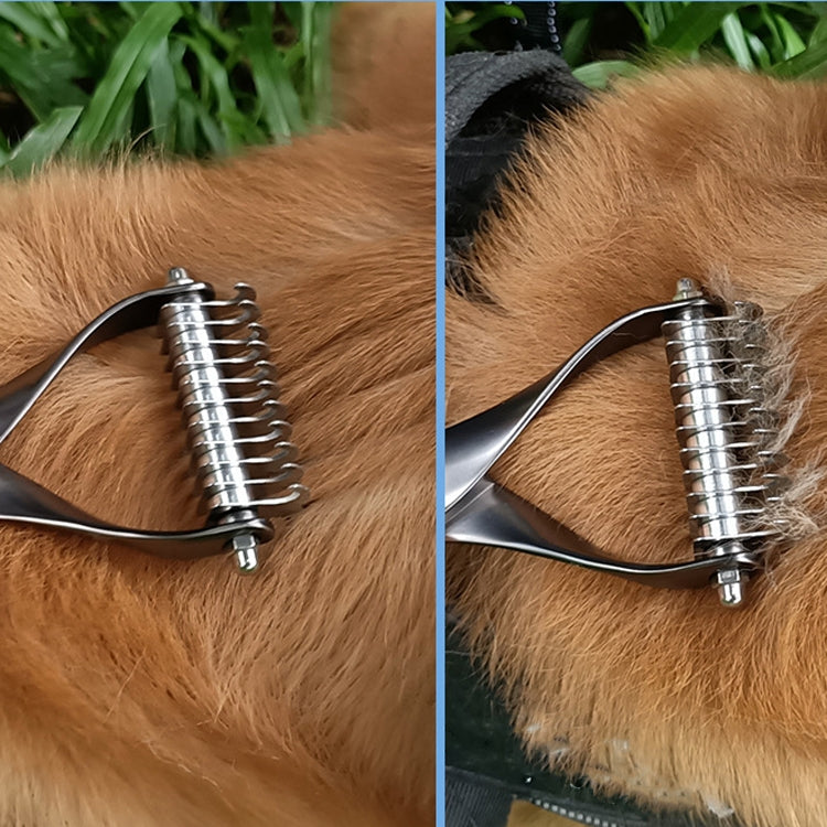 Pet Comb Zinc Alloy Double-Sided Cat Dog Cleaning Beauty Hair Removal Comb