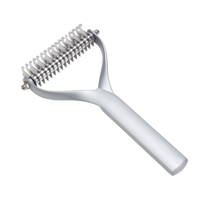 Pet Comb Zinc Alloy Double-Sided Cat Dog Cleaning Beauty Hair Removal Comb