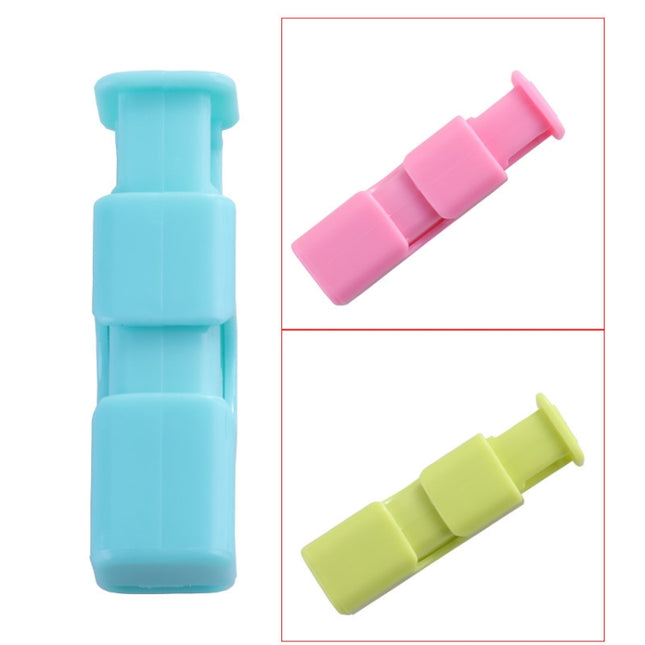10 PCS Locking Square Clip Fruit And Vegetable Fresh-Keeping Bag Sealing Clip Convenient Press Spring Sealing Clip,Random Color Delivery, Fresh-Keeping Bag Clip