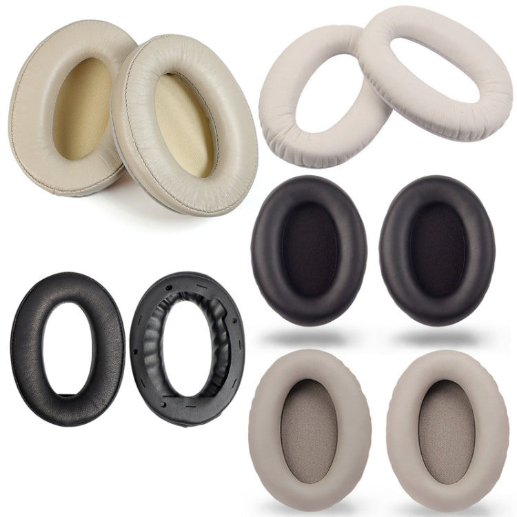 2 PCS Headset Comfortable Sponge Cover For Sony WH-1000xm2/xm3/xm4, (1000X / 1000XM2)Black Protein With Card Buckle, (1000X / 1000XM2)Beige Protein With Card Buckle, (1000X / 1000XM2)Black Lambskin, (1000X / 1000XM2)Champagne Gold Lambskin�������������...