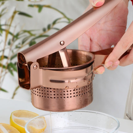 Stainless Steel Manual Juicer Detachable Juicer Commercial Large Capacity Fruit Juicer, Golden, Rose Gold, Magic Colorful, Magic Red